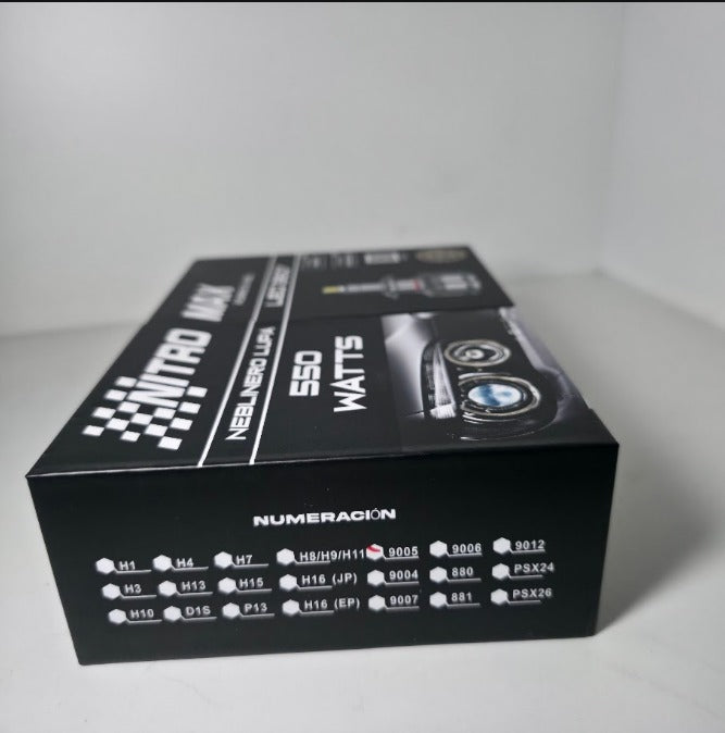 Kit de Focos LED 360° 9005 / HB3 - 550W Ideal para Faros con Lupa y Neblineros