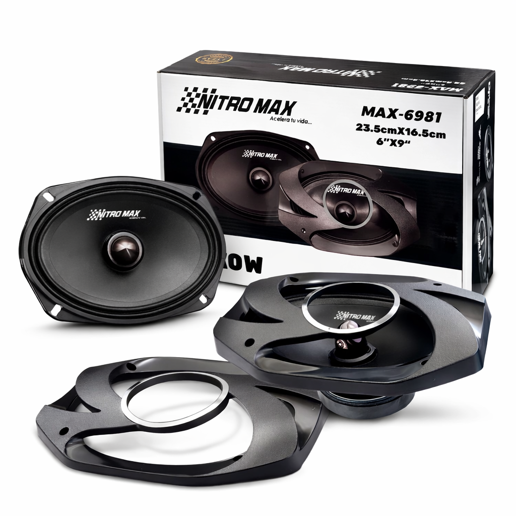 Kit Parlantes Medio 6x9 Ovalado 880W | Audio de Alta Potencia para Vehículos