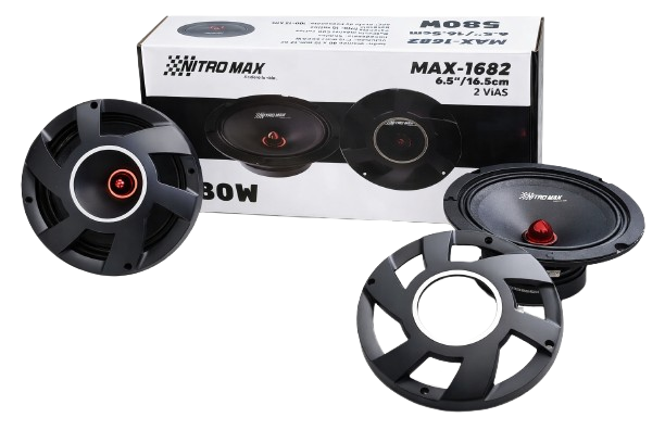 Kit Parlantes Medio 6,5" Redondo 580W | Audio de Alta Potencia para Vehículos