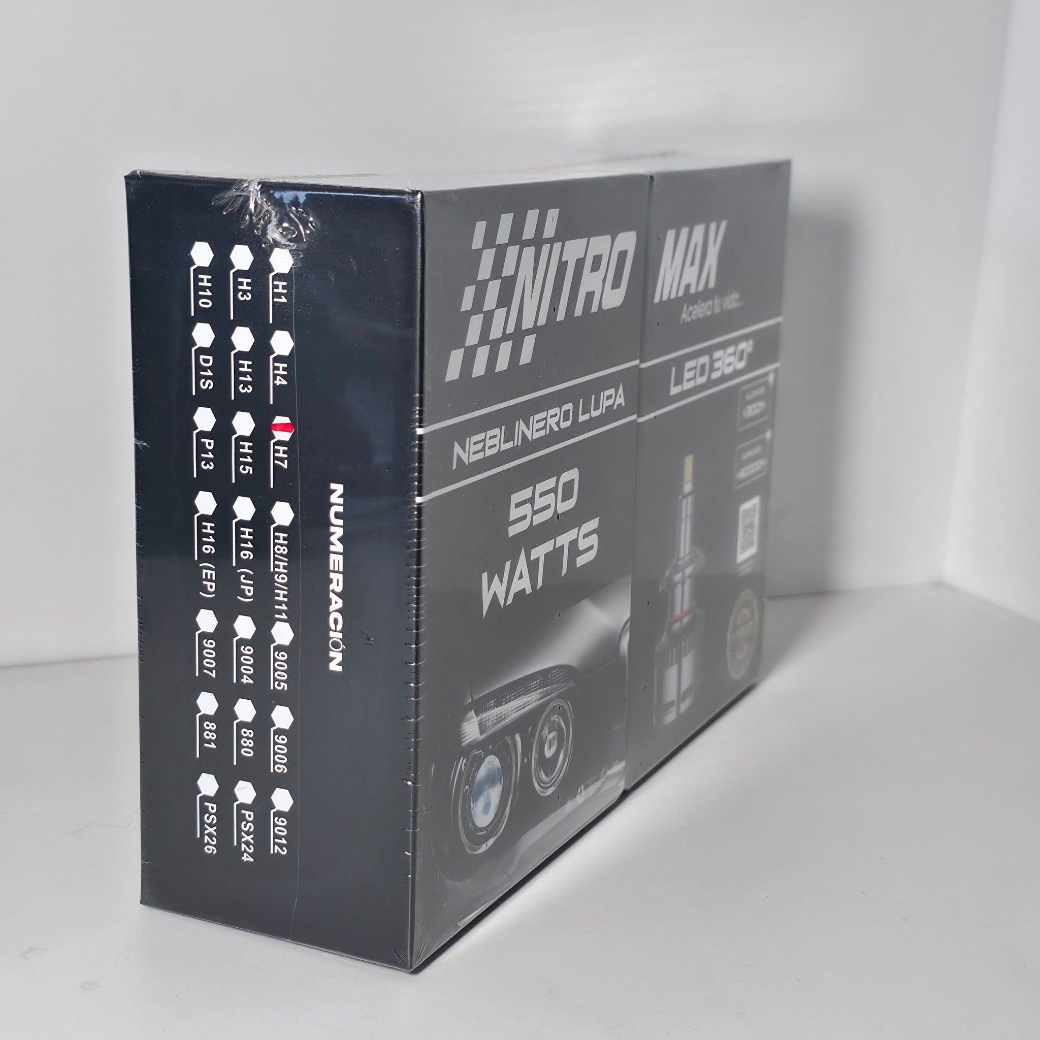 Detalle del disipador de alta eficiencia para focos LED H7 Nitro Max.