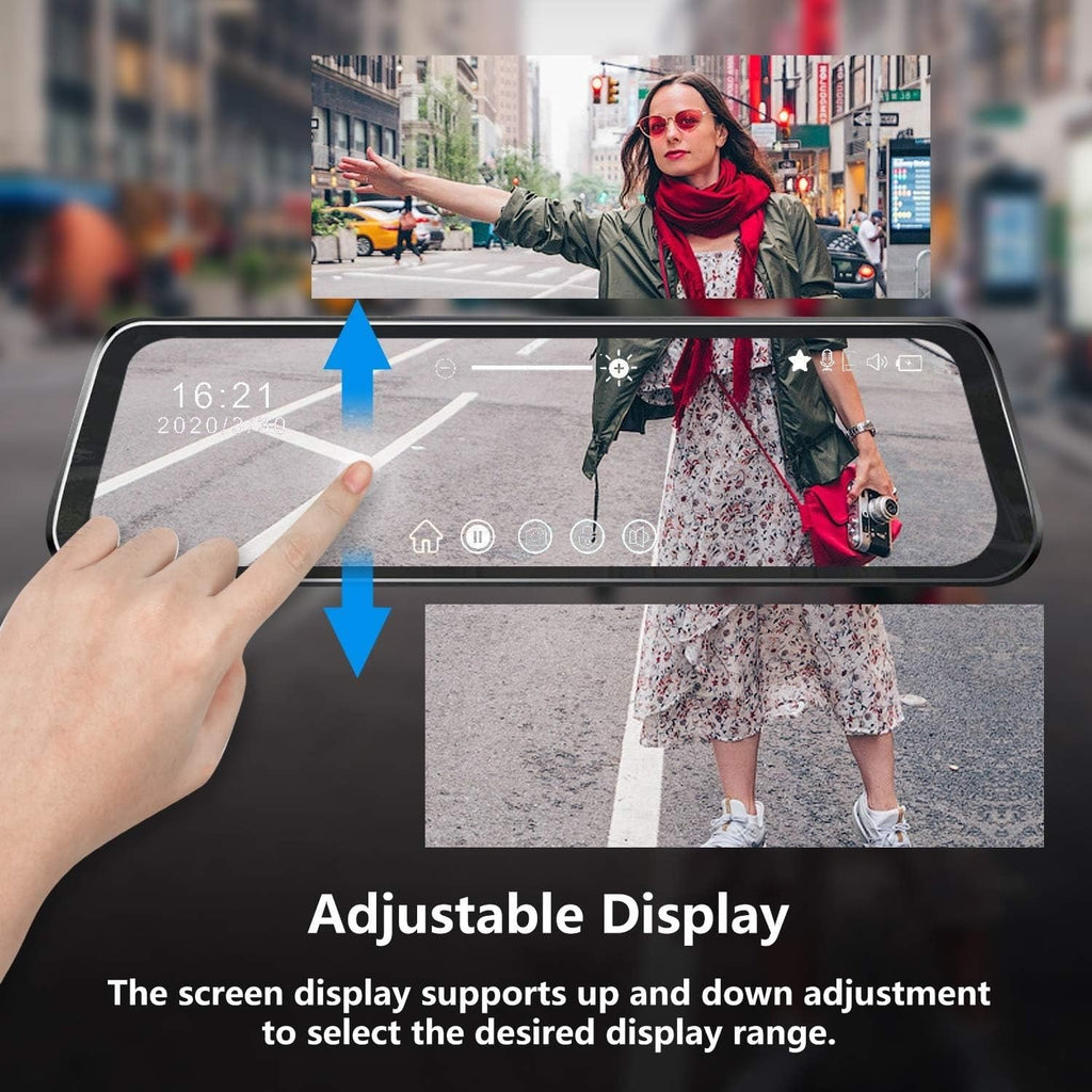 Pantalla Retrovisor Full HD Dash Cam