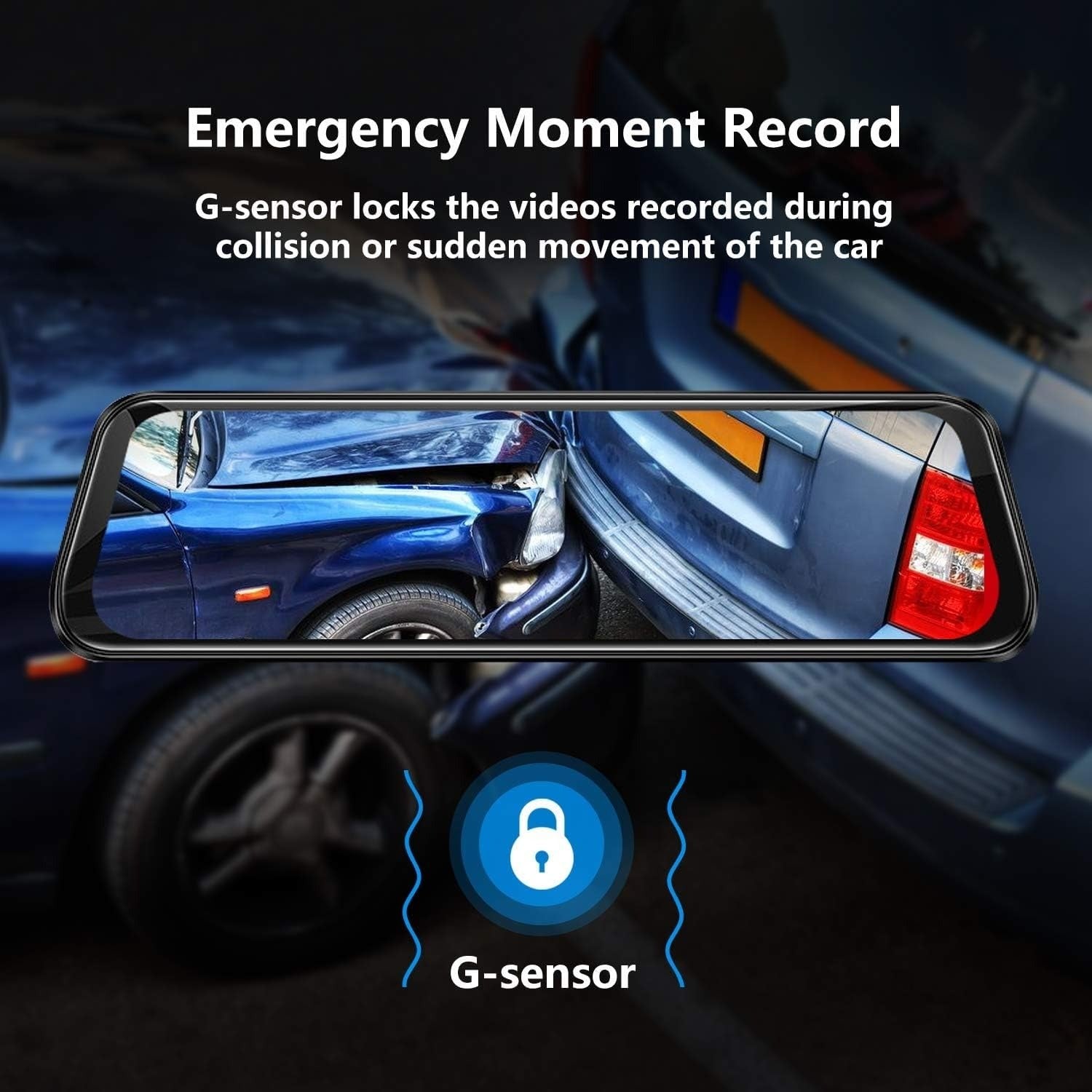 Pantalla Retrovisor Full HD Dash Cam