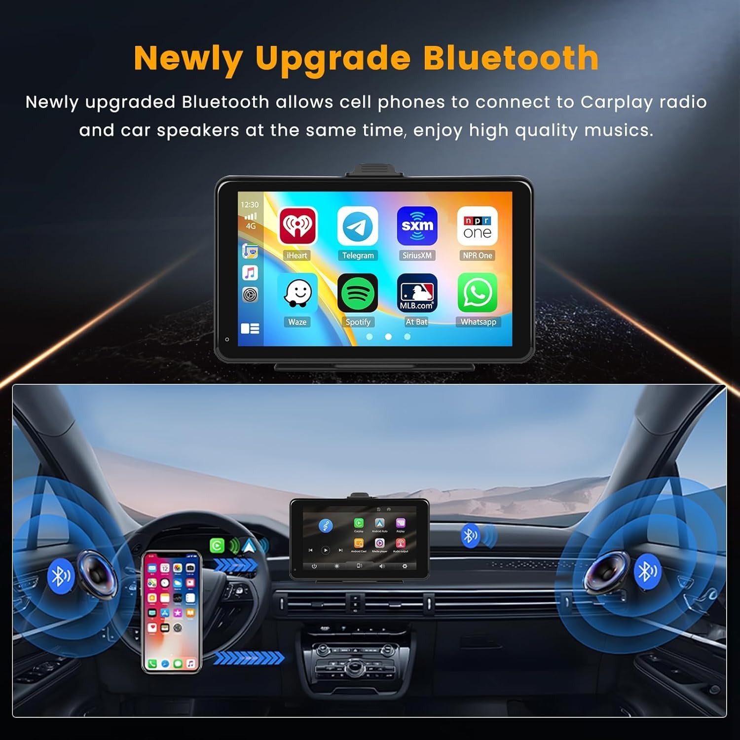 Pantalla 7" mp5 Carplay  Androidplay