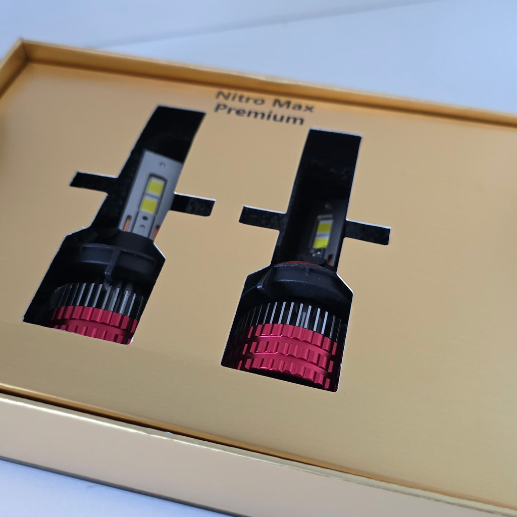 stuche de presentación premium para focos H13 Nitro Max.