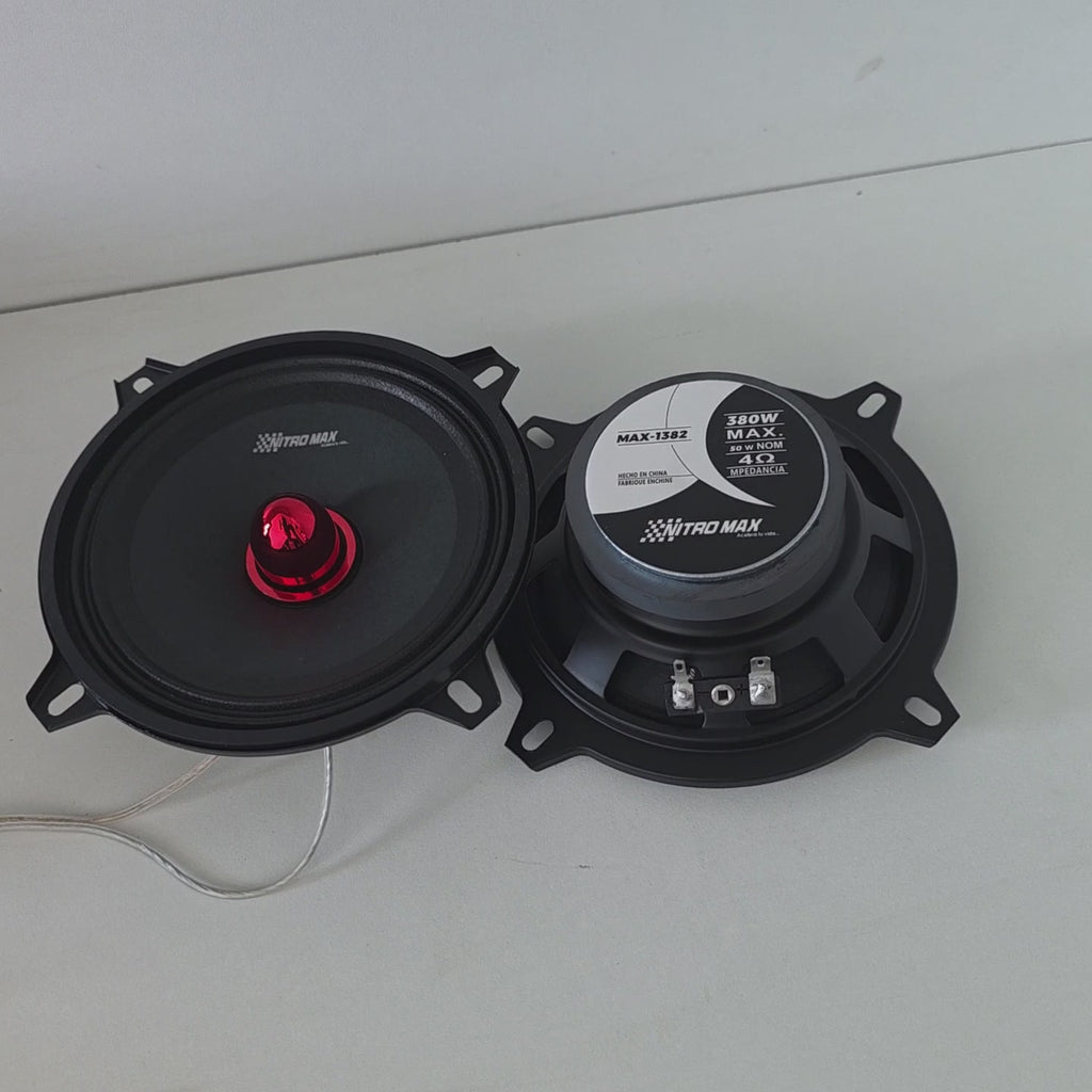 Kit Parlantes Medio 5" Redondo 380W | Audio de Alta Potencia para Vehículos