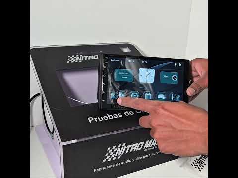 Video demostrativo probando la velocidad de respuesta táctil y la navegación en el menú principal de la radio Nitromaxx NT-MP7.