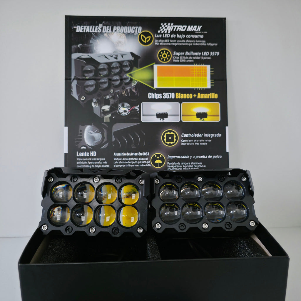 Detalle de los ventiladores de enfriamiento activo del faro LED Nitro Max.